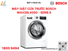 Máy giặt Bosch 9 kg WAV28L40SG - Serie 8 - Sản xuất: Đức